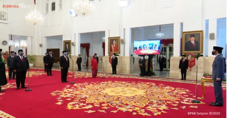 Sah, Presiden Jokowi Resmi Lantik Menteri dan Wamen Kabinet Indonesia Maju Juga Kepala BNN dan BRGM