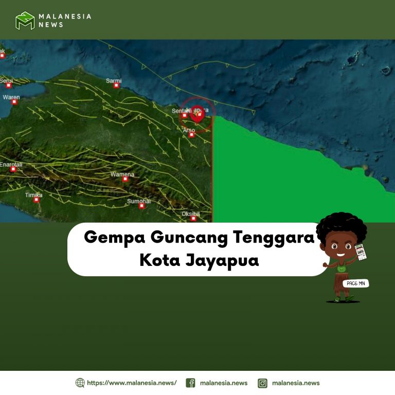 Gempa Guncang Tenggara Kota Jayapura