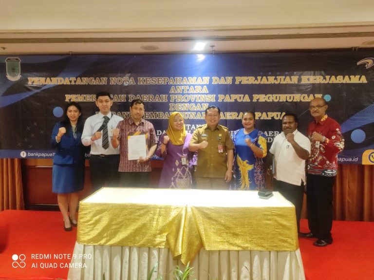 Pemprov Papua Pegunungan Menandatangani MOU Bersama Bank Papua