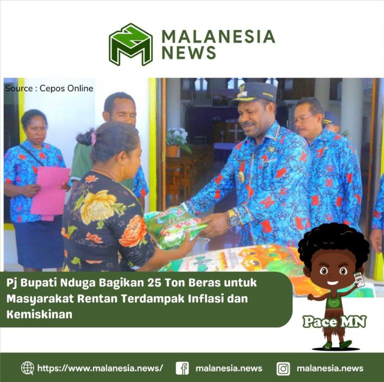 Pj Bupati Nduga Bagikan 25 Ton Beras untuk Masyarakat Rentan Terdampak Inflasi dan Kemiskinan