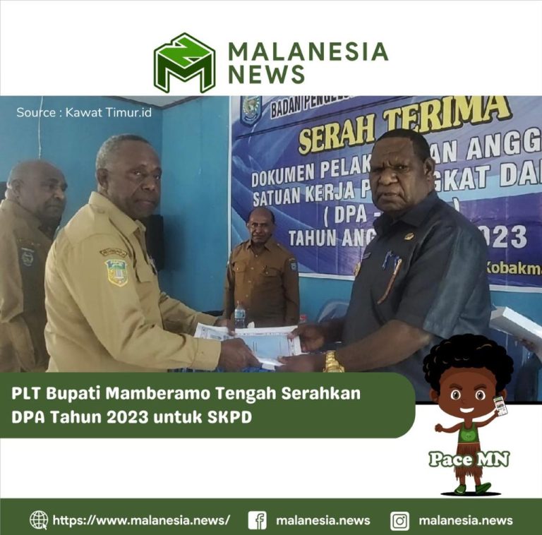 PLT Bupati Mamberamo Tengah Serahkan DPA Tahun 2023 untuk SKPD