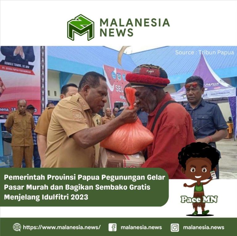 Pemerintah Provinsi Papua Pegunungan Gelar Pasar Murah dan Bagikan Sembako Gratis Menjelang Idulfitri 2023