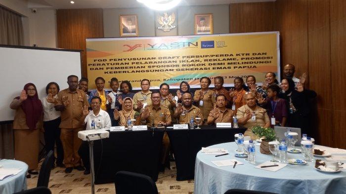 Pemkab Jayapura dan Yayasan Abdi Sehat Indonesia Gelar Forum Diskusi Penyusunan Draft Peraturan Kawasan Tanpa Rokok