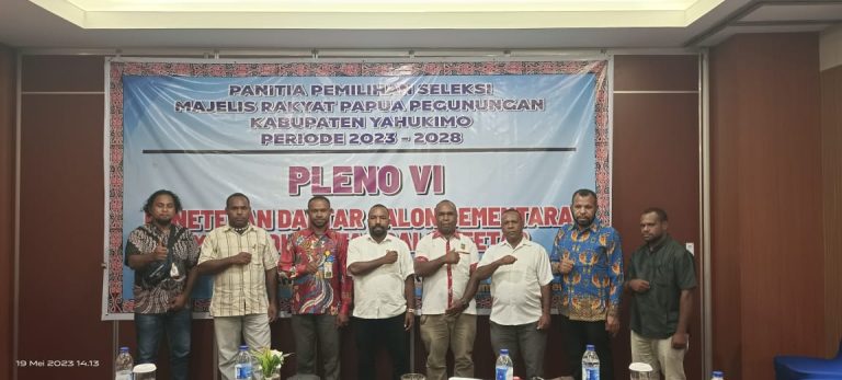 15 Nama Calon Anggota MPR Papua Pegunungan Wilayah Yahukimo Hasil Pleno Pansel
