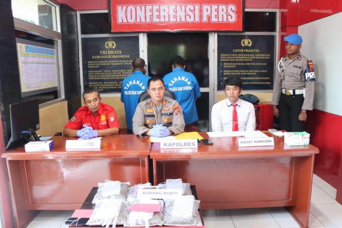 Polres Biak Numfor Tangkap Dua Pengedar Ganja