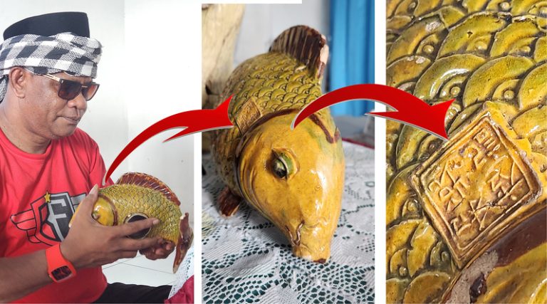 Berlayar Hingga Menetap di Desa Ohoiren Maluku Pada Abad Ke 19, Tuan Farawowan Membawa Keramik Majapahit  Dengan Stempel Cina