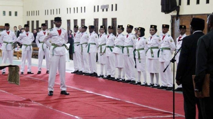 Pelantikan Pasukan Pengibar Bendera (Paskibra) Kabupaten Keerom Menandai Semangat Patriotisme