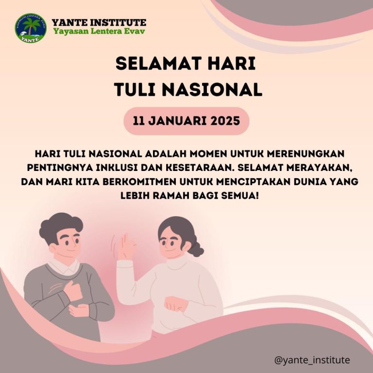 Hari Tuli Nasional Dan Sejarah Peringatanya