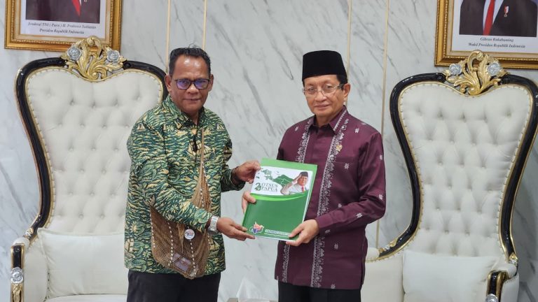 Silaturahmi Bersama Menteri Agama,Baharudin Farawowan Teruskan Aspirasi Pantia Pembangunan Gereja Katolik di Papua