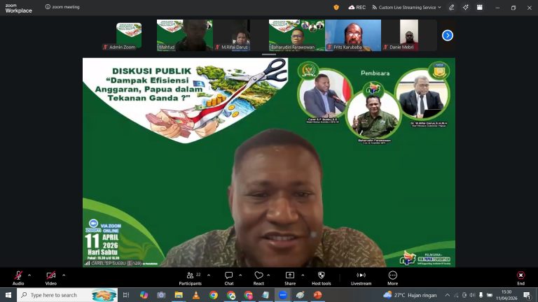 Wakil Ketua Komite I DPD RI Carel S.P. Suebu Paparkan Strategi Pengawasan Anggaran dalam Webinar NPF