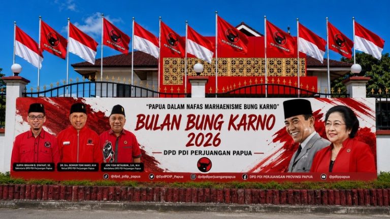 Matangkan Kesiapan Bulan Bung Karno Juni 2026,Tim Kerja PDIP Papua Gelar Rapat