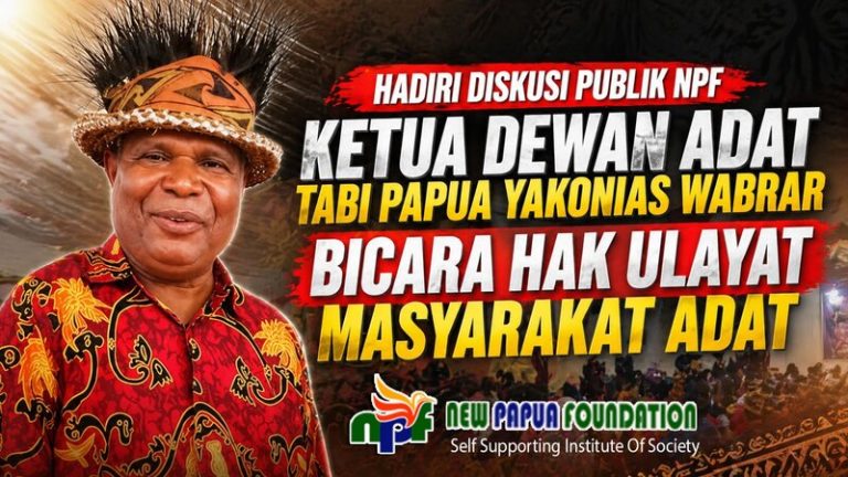 NPF Bedah Persoalan Lahan, Ketua Dewan Adat Tabi Ajak Masyarakat Lindungi Tanah Marga Lewat Sertifikasi