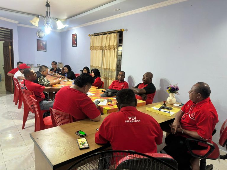 Persiapan Bhakti Sosial Bulan Bung Karno,DPC PDIP Kab Jayapura Gelar Rapat Bersama DPD dan PAC Sentani Raya