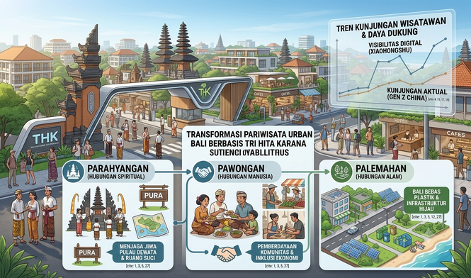 Menjaga Jiwa Pulau Dewata: Menakar Implementasi Tri Hita Karana dalam Arus Modernisasi Pariwisata Urban Bali